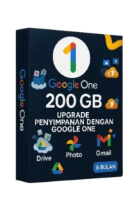 Google One 200GB – 6 Bulan Resmi